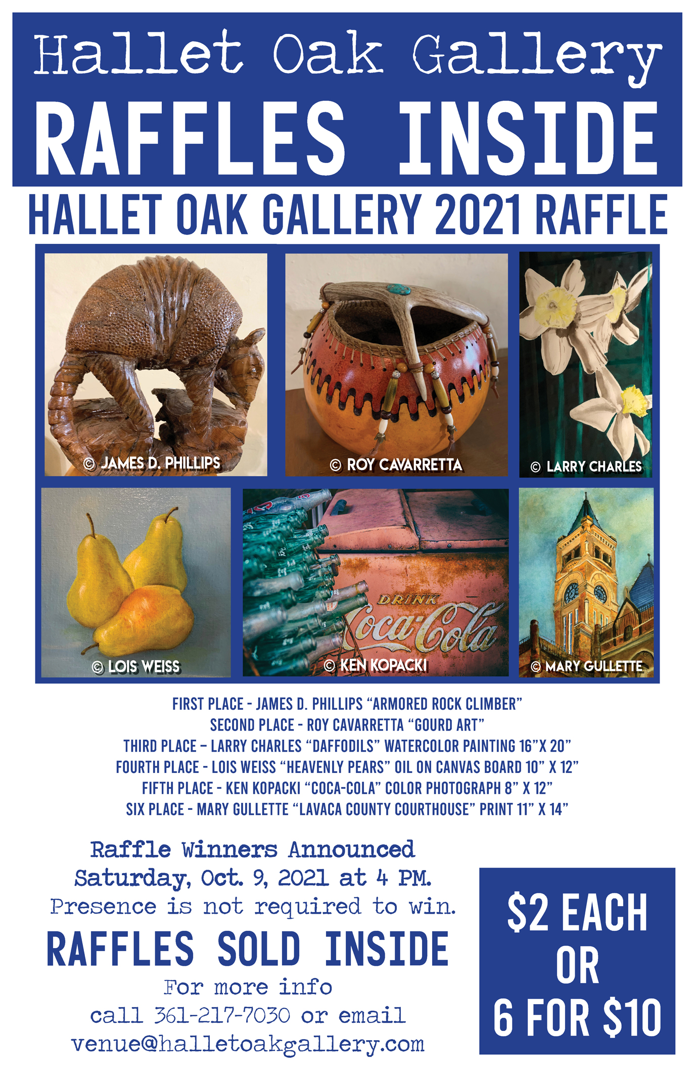 About Hallet Oak Gallery Fundraiser Raffle – Hallet Oak Foundation Inc