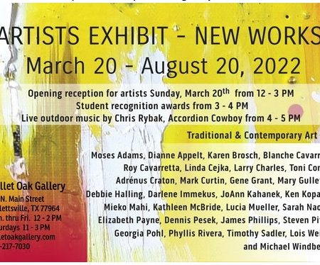 Artists Exhibit – New Works! First Day of Spring